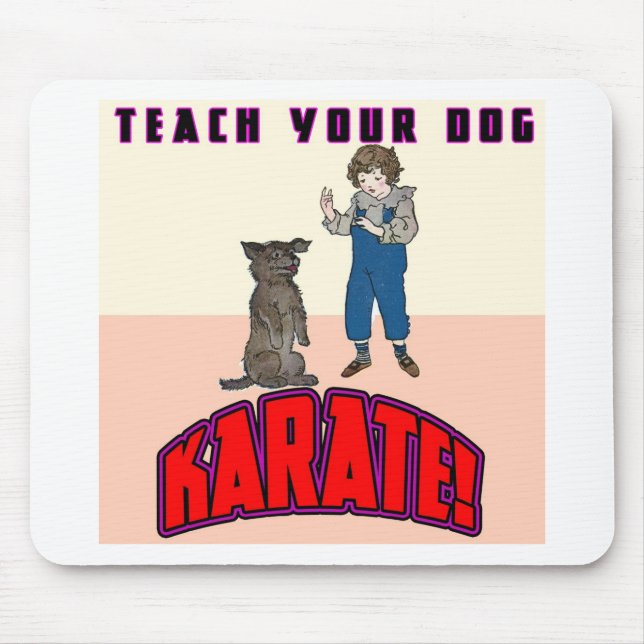 Alfombrilla De Ratón Karate 3 del perro (Frente)