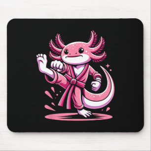 Alfombrilla De Ratón Karate Axolotl Artes Marciales Taekwondo Kickboxin