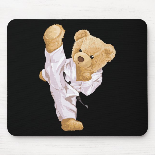 Alfombrilla De Ratón Karate Bear (Frente)