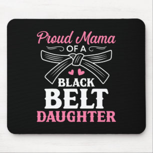 Alfombrilla De Ratón Karate Black Belt Daughter Mama Gift Martial Arts