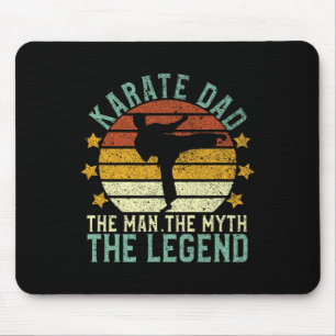 Alfombrilla De Ratón Karate Dad El Hombre El Mito La Leyenda