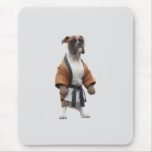 Alfombrilla De Ratón Karate de juego de perros de boxer, perro de boxea