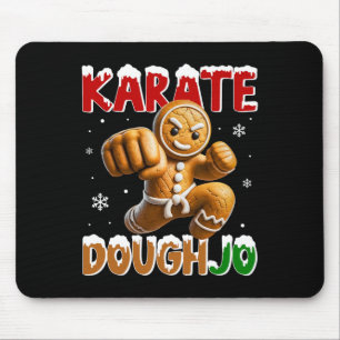 Alfombrilla De Ratón Karate Doughjo Divertido Arte Marcial Patada Pan d
