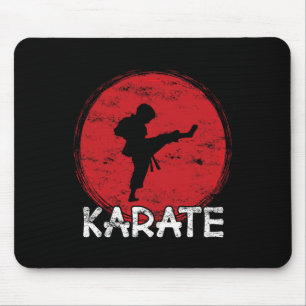 Alfombrilla De Ratón Karate Fighter Boy - Japón - Niño Hace Patada de K