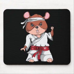 Alfombrilla De Ratón Karate Hámster Kickboxing Arte Marcial Jiu Jitsu F