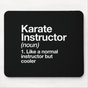 Alfombrilla De Ratón Karate Instructor Definition Funny Martial Arts Tr