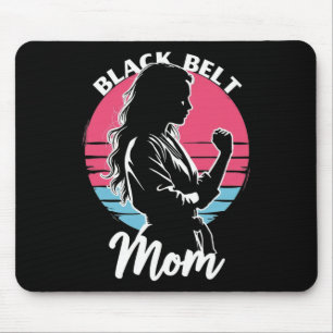 Alfombrilla De Ratón Karate Jiu-jitsu Taekw, madre del cinturón negro, 