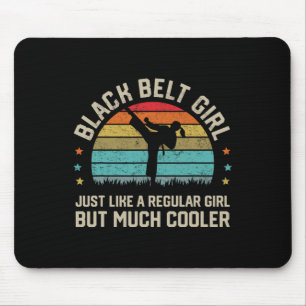 Alfombrilla De Ratón Karate Jiu Jitsu Taekwondo Martial, Chica del Cint