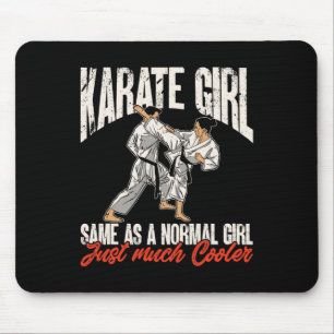 Alfombrilla De Ratón Karate Karate Chica Igual Que Un Chica Normal