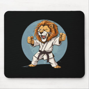 Alfombrilla De Ratón Karate Lion Kickboxing Taekwondo Jiu-jitsu Mma Mar