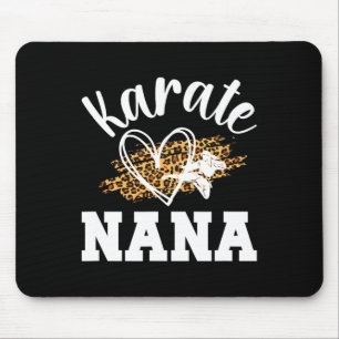 Alfombrilla De Ratón Karate Nana Leopard Karate Nana Grandma 1