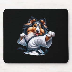 Alfombrilla De Ratón Karate Shetland Sheepdog Humor gracioso para los a