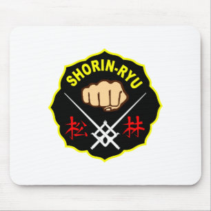 Alfombrilla De Ratón Karate Shorin Ryu Estilo Matsubayashi Kanji Frente