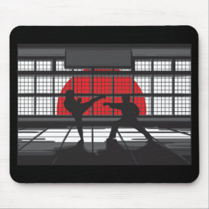 Alfombrilla De Ratón Karate Silhouette en DoJo