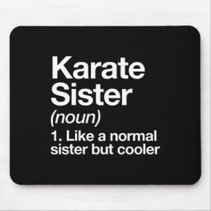 Alfombrilla De Ratón Karate Sister Definition Funny Sports Martial Arts