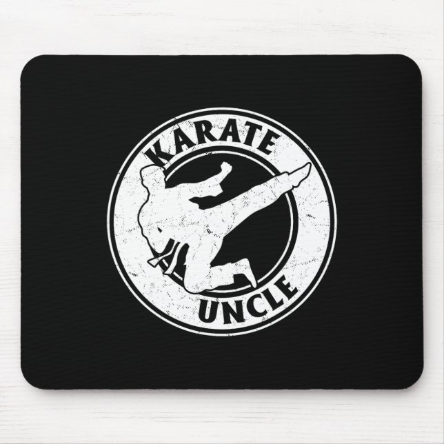 Alfombrilla De Ratón Karate Uncle Karate Fighting Uncle Karate (Frente)