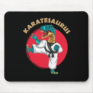 Alfombrilla De Ratón Karatesaurus Karate Divertido Dinosaurio 