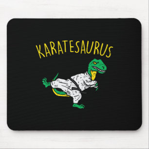 Alfombrilla De Ratón Karatesaurus Trex Karate Divertido Dinosaurio Arte