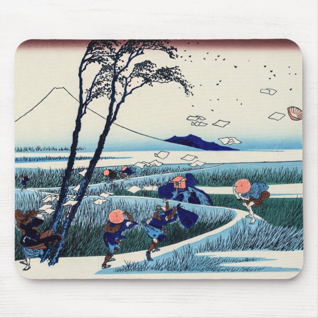 Alfombrilla De Ratón Katsushika Hokusai - Ejiri in the Suruga province (Frente)
