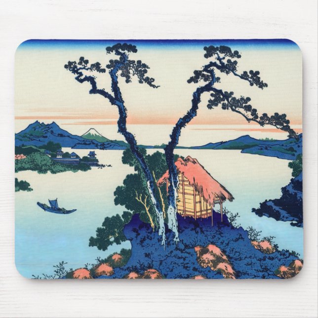 Alfombrilla De Ratón Katsushika Hokusai - Lago Suwa en la provincia de  (Frente)