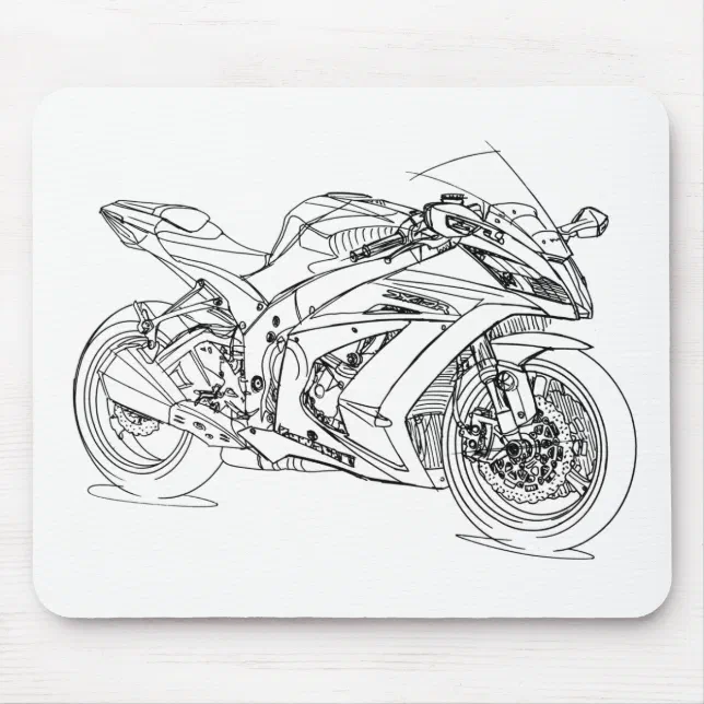 Alfombrilla De Ratón Kaw Ninja ZX10R 2015 | Zazzle.es