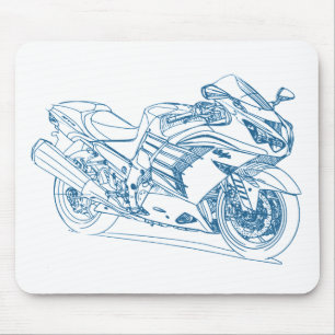 Alfombrilla De Ratón Kaw Ninja ZX14R 2012