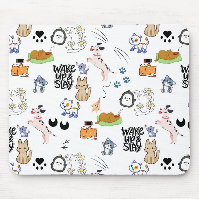 Alfombrilla De Ratón Kawai Pet Lover Mouse Pad (Frente)