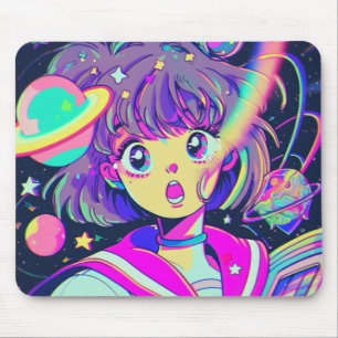Alfombrilla De Ratón Kawaii Anime Chica Mouse Pad