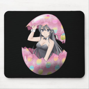 Alfombrilla De Ratón Kawaii Anime Chica Pascua Bunny Egte Cute Waifu Es