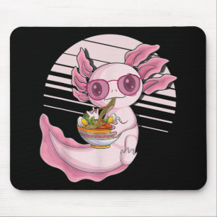 Alfombrilla De Ratón Kawaii Axolotl Ramen Noodles Anime G