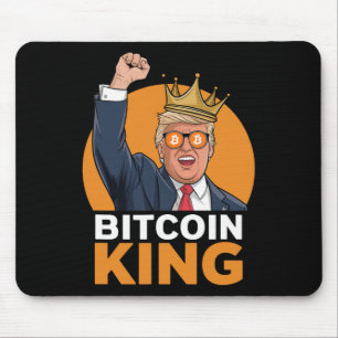 Alfombrilla De Ratón Kawaii Bitcoin Rey Trump Cripto Tomas Bitcoin Ev