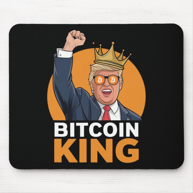 Alfombrilla De Ratón Kawaii Bitcoin Rey Trump Cripto Tomas Bitcoin Ev (Frente)