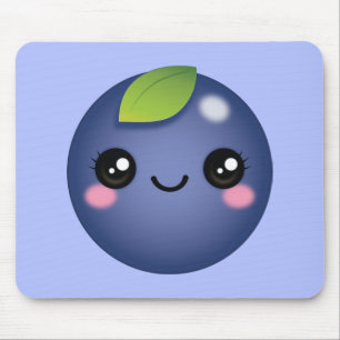 Alfombrilla De Ratón Kawaii Blueberry Mouse Pad