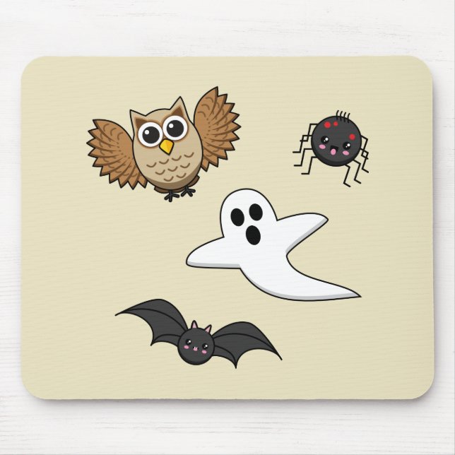 Alfombrilla De Ratón Kawaii Creepy Night Creations Set (Frente)