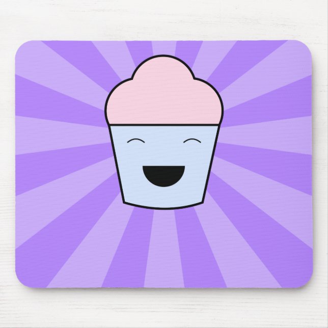Alfombrilla De Ratón Kawaii Cupcake Mousepad (Frente)