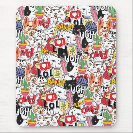 Alfombrilla De Ratón kawaii funny pet design - cute animal lover 