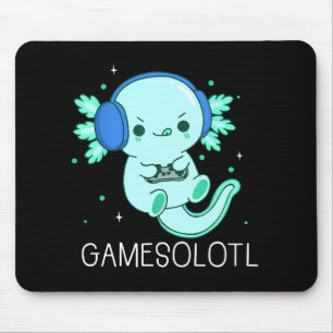 Alfombrilla De Ratón Kawaii Gamesolotl Axolotl Gamer