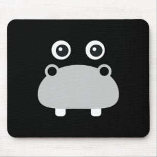 Alfombrilla De Ratón Kawaii Hippo se enfrenta a los disfraces de Hallow