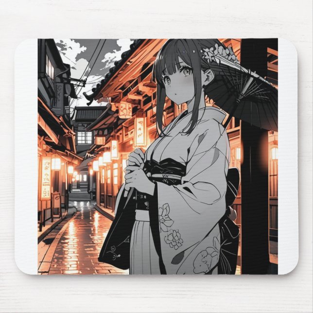 Alfombrilla De Ratón KAWAII Japanese Girl Mouse pad (Frente)