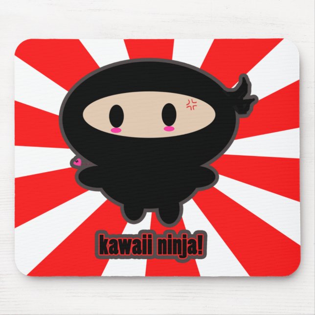 Alfombrilla De Ratón Kawaii Ninja Mousepad (Frente)