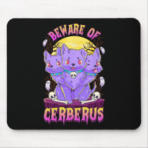 Alfombrilla De Ratón Kawaii Pastel Gótico Cute Creepy Perro Divertido D
