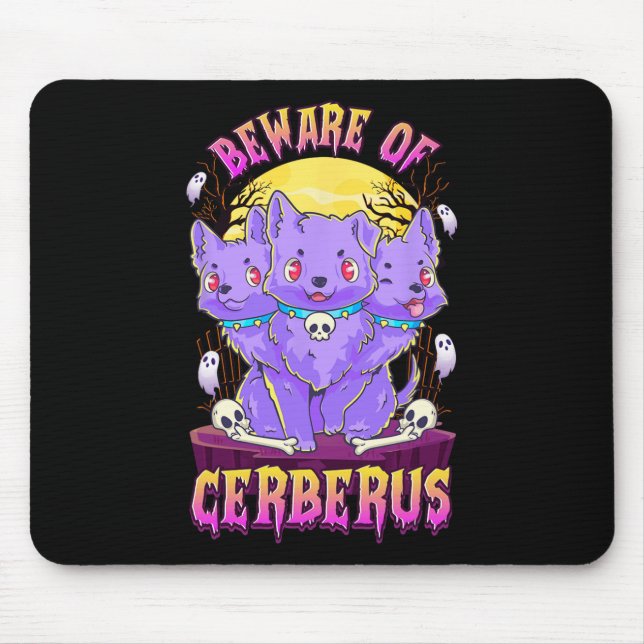Alfombrilla De Ratón Kawaii Pastel Gótico Cute Creepy Perro Divertido D (Frente)