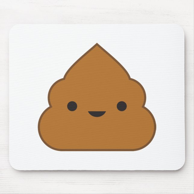 Alfombrilla De Ratón Kawaii Poop Mousepad (Frente)