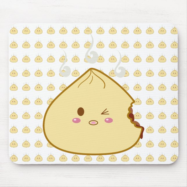 Alfombrilla De Ratón Kawaii "SioPao" Meatbun Bitemark (Frente)