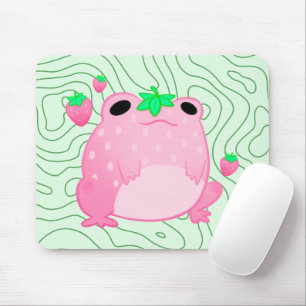 Alfombrilla De Ratón Kawaii Strawberry Frog Softcore