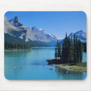 Alfombrilla De Ratón Kayak en lago maligno en la isla Spirit