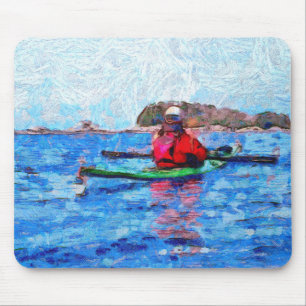 Alfombrilla De Ratón Kayak en las islas Alaska Barenoff en Painterly