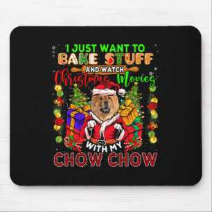 Alfombrilla De Ratón Ke Stuff Y Ver Películas De Navidad Con My Chow Ch