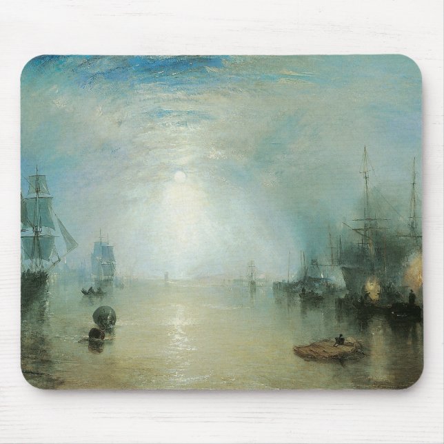 Alfombrilla De Ratón Keelmen Heaving Coals, Moonlight de Joseph Turner (Frente)