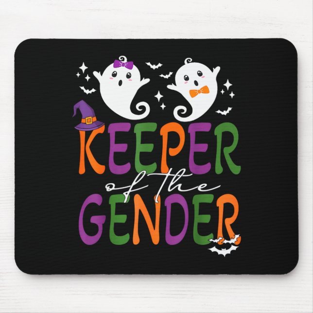 Alfombrilla De Ratón Keeper Of The Gender Reveal Halloween Pregnancy An (Frente)